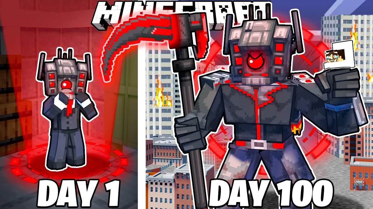I Survived 100 Days as EXECUTOR SPEAKERMAN in Minecraft!