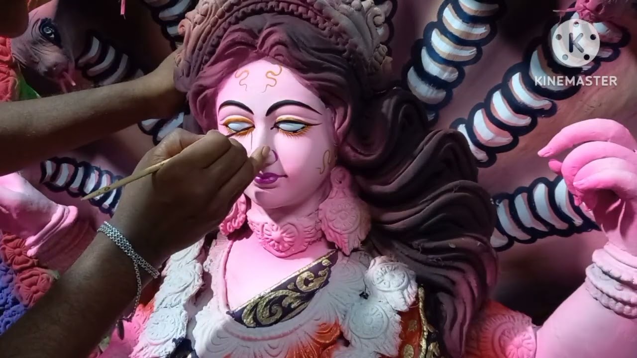 Eye drawing 2023 watercolor  ঠাকুরের চোখের কাজ দেখুন