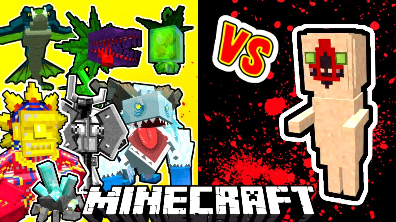 SCP-173 Vs. Mowzie's Mobs in Minecraft