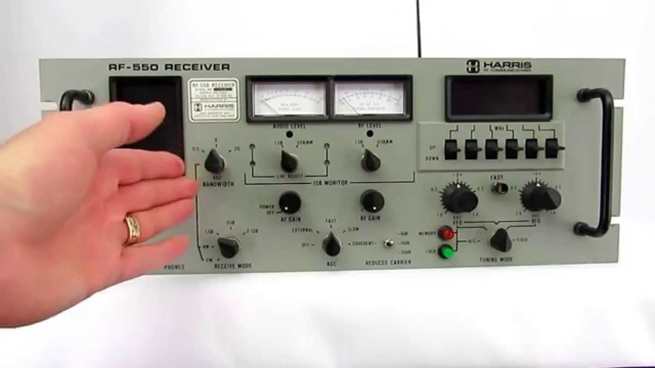 Harris RF-550 Brief Demonstration of Operation