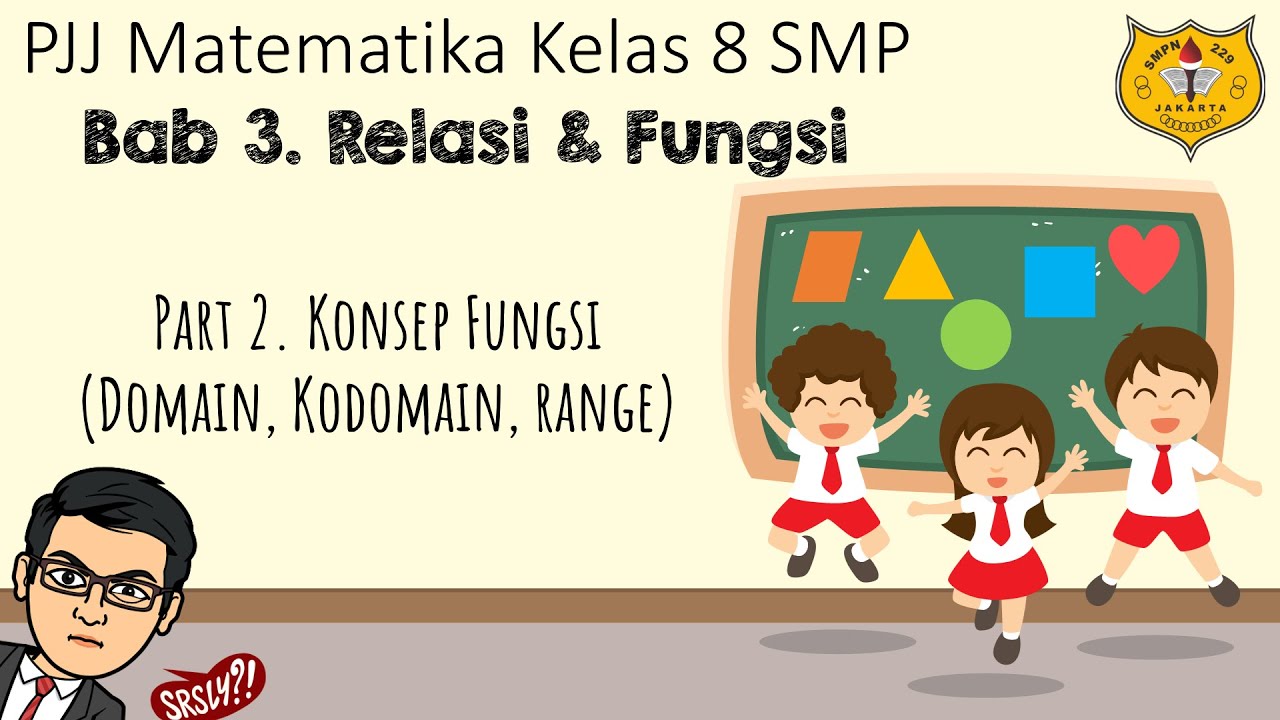 Relasi dan Fungsi [Part 2] - Konsep Fungsi (Domain, Kodomain, Range)