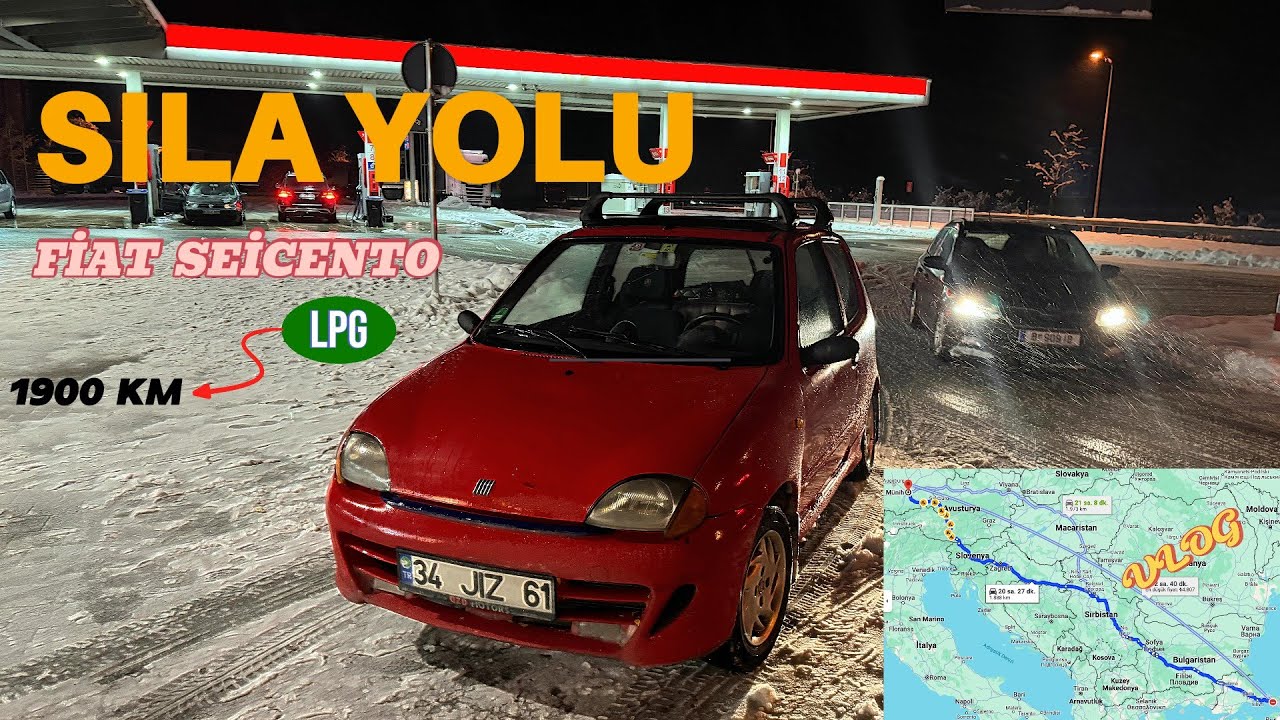 FİAT SEİCENTO İLE ALMANYA SILA YOLU VLOG PART 1//CO-PİLOT EMRE YANIMDA