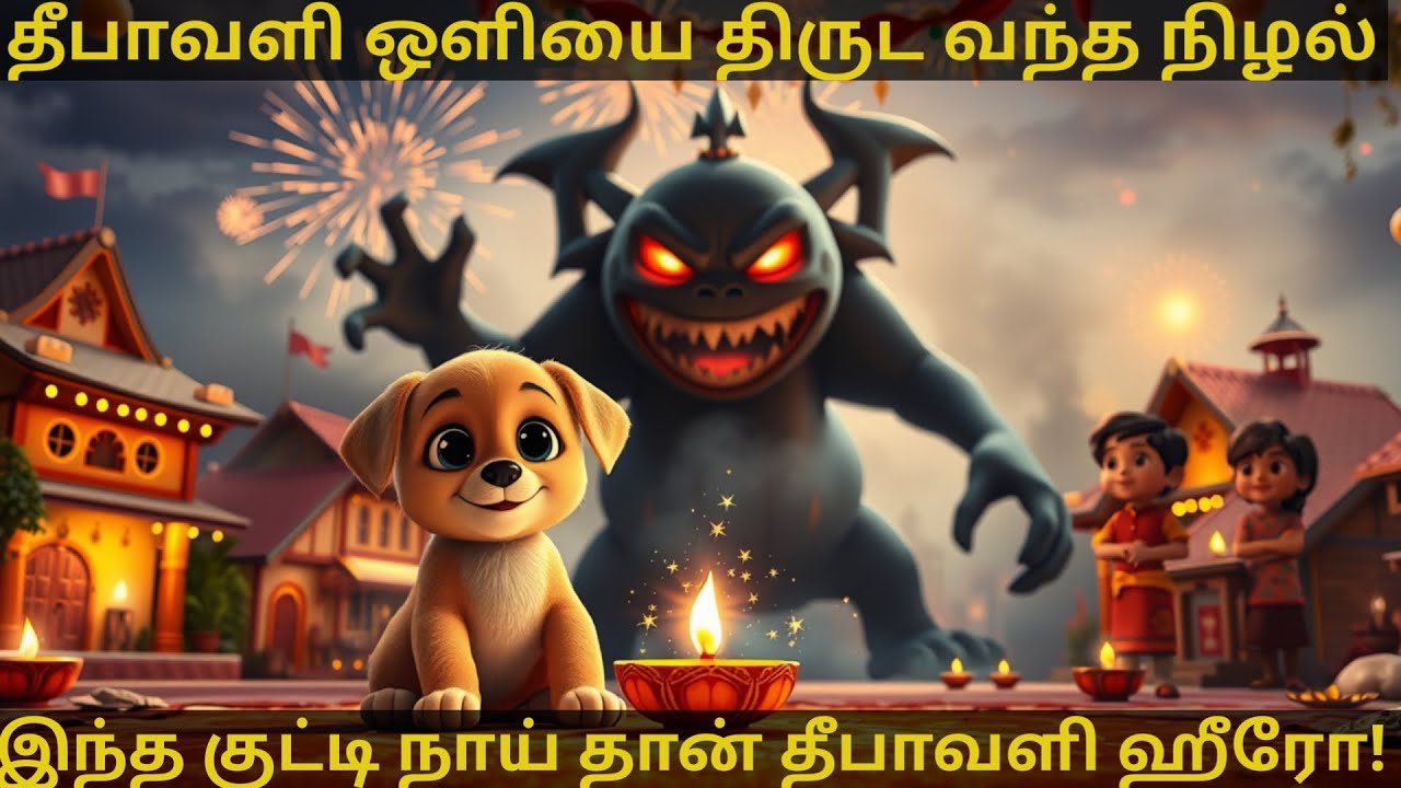 தீபாவளி இரவில் வந்த அரக்கன்… மாய நாய் தோற்கடித்தது! 😱🔥