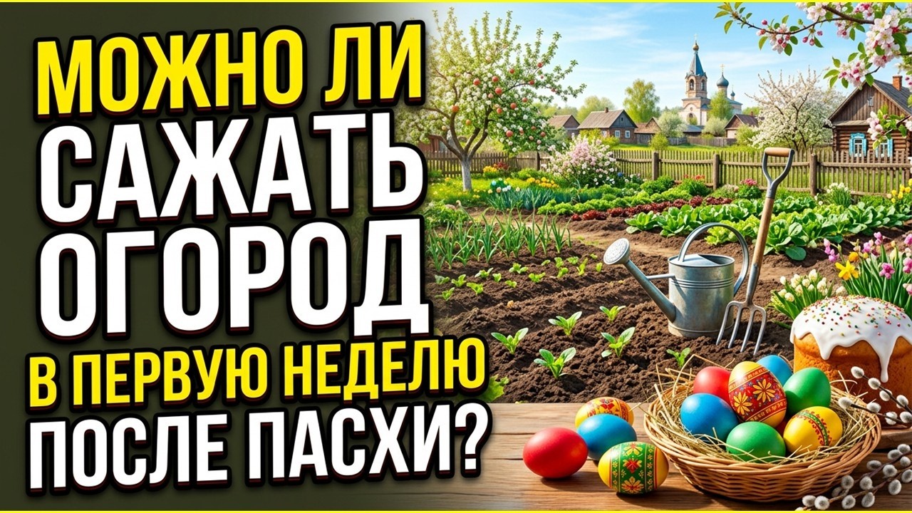 Огород и дача после Пасхи - когда сажать по народным приметам с 13 по 19 апреля