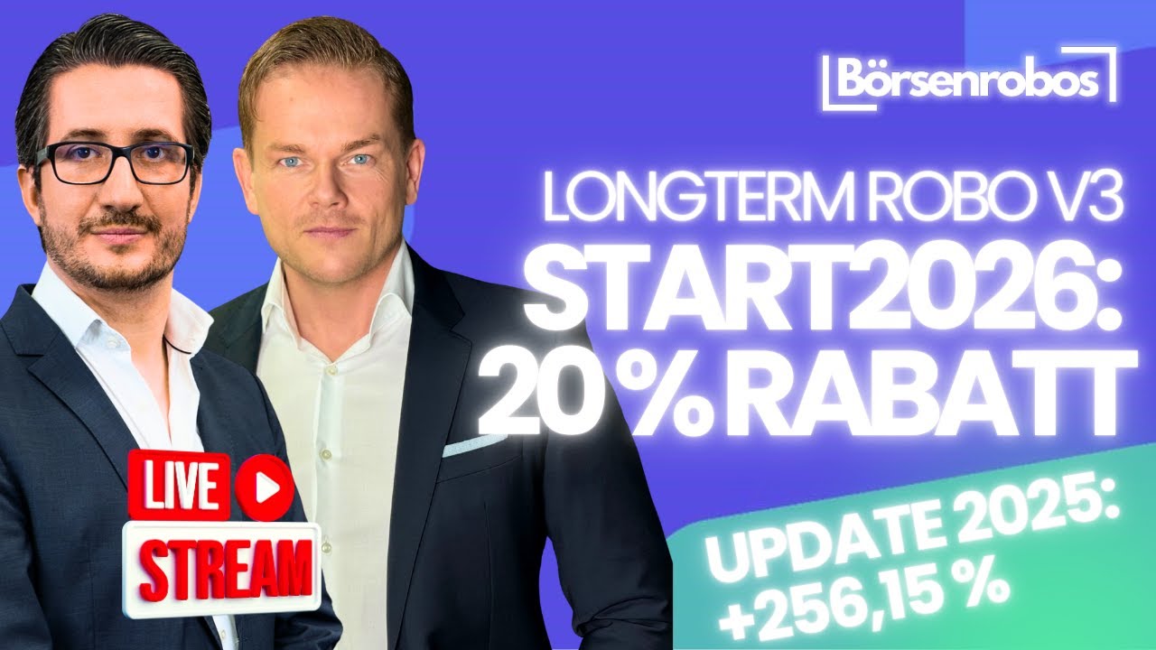 Nach +256 % Optimierung: Alles Wichtige zum Start in 2026 mit Börsenrobos + 20% Rabatt