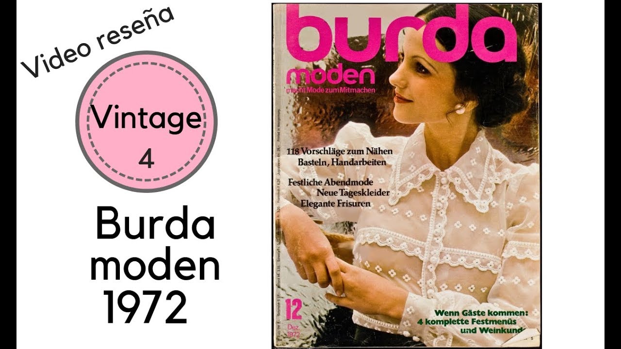 Reseña revista BURDA MODEN de 1972 (4) || Revista de Patrones