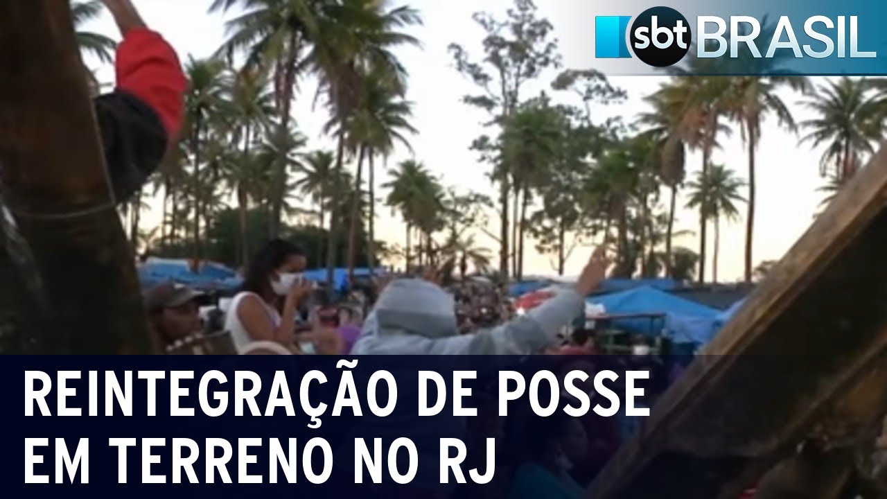 Reintegração de posse em terreno da Petrobras é marcada por tumulto | SBT Brasil (01/07/21)