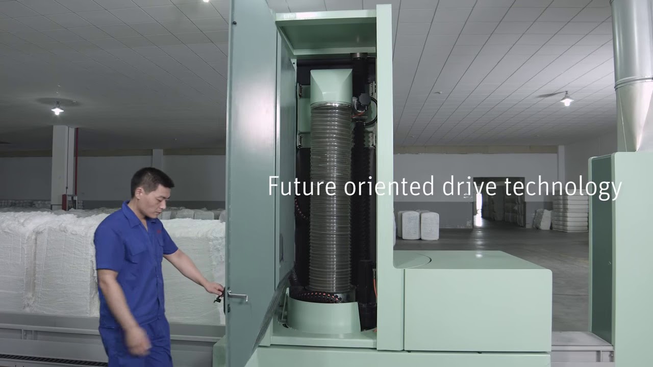 Rieter Automatic Bale Opener UNIfloc A 12   YouTube