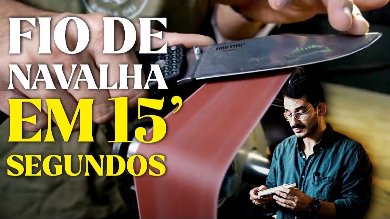 🔪 COMO AFIAR e AMOLAR facas como um PROFISSIONAL! - FAZENDO FIO NAVALHA!