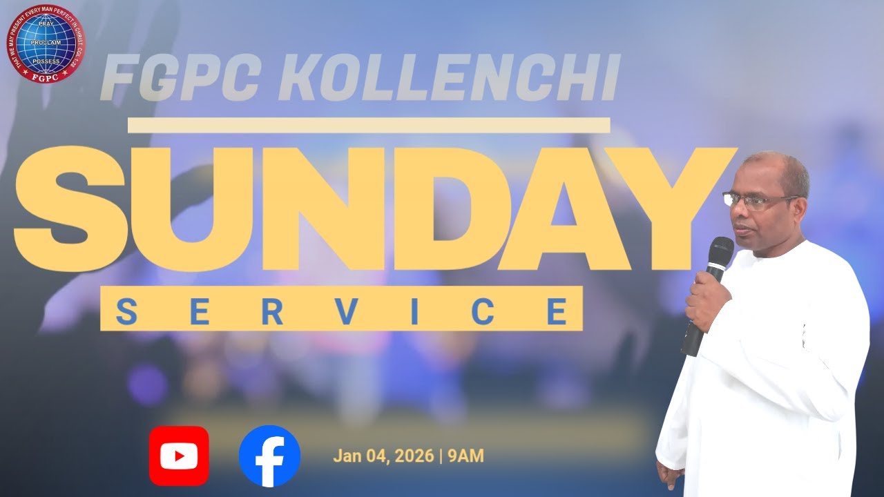 FGPC KOLLENCHI |SUNDAY SERVICE |(04-01-2026)🔴LIVE