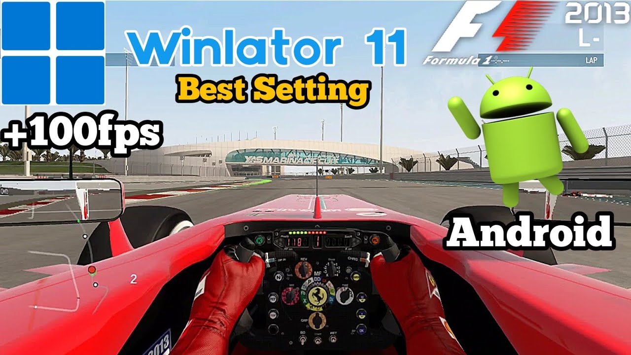 F1 2013 Winlator 11 ANDROID 60 кадров в секунду геймплей Лучшие настройки эмулятор ПК Windows игр...