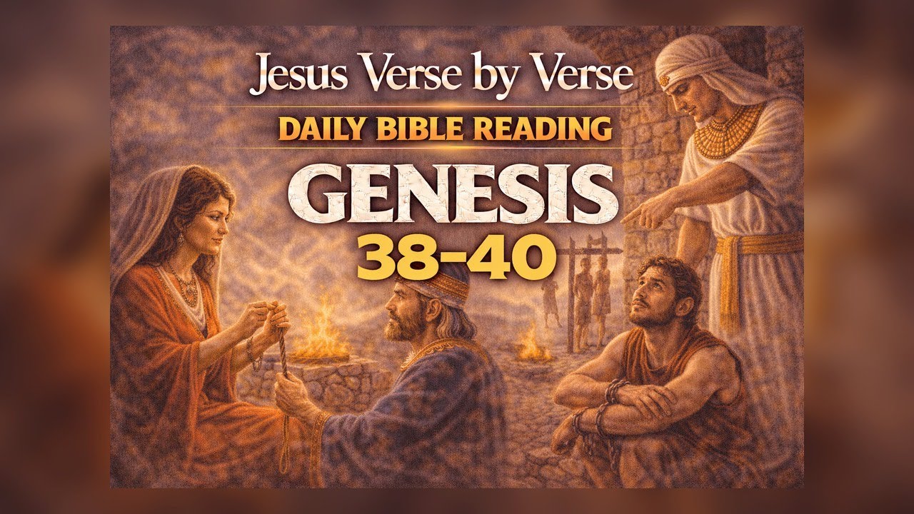 📖 Bible in a Year - Day 25: Genesis 38–40 Judah’s Failure, Joseph’s Integrity, and God’s Providence