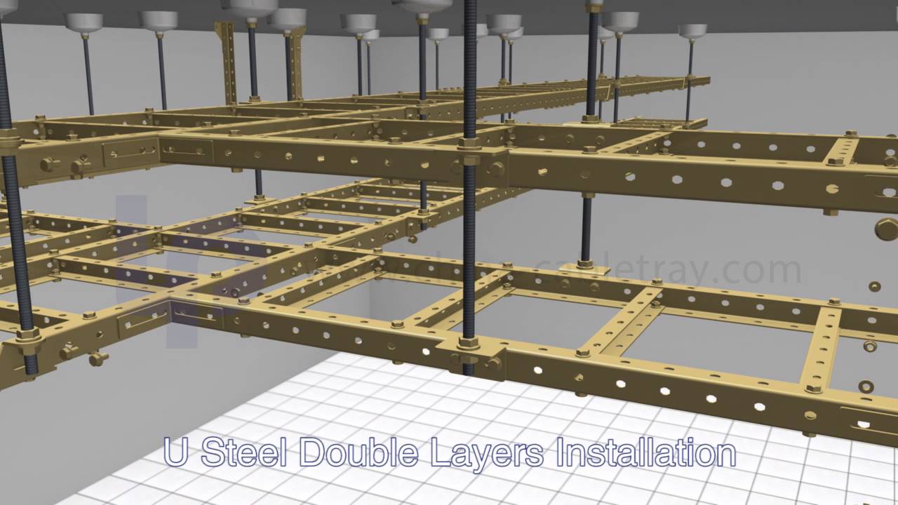 U Type Steel Cable Ladder Installation