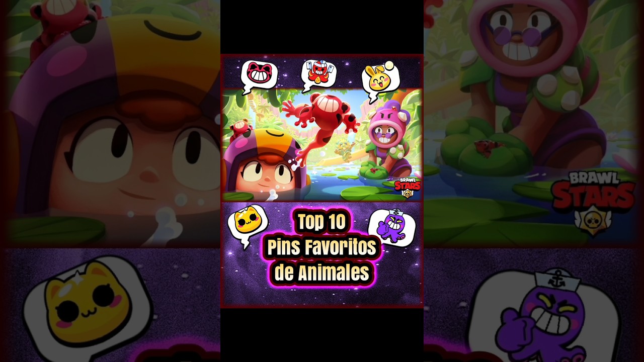 Brawl Stars I Top 10 Pins Favoritos de Animales