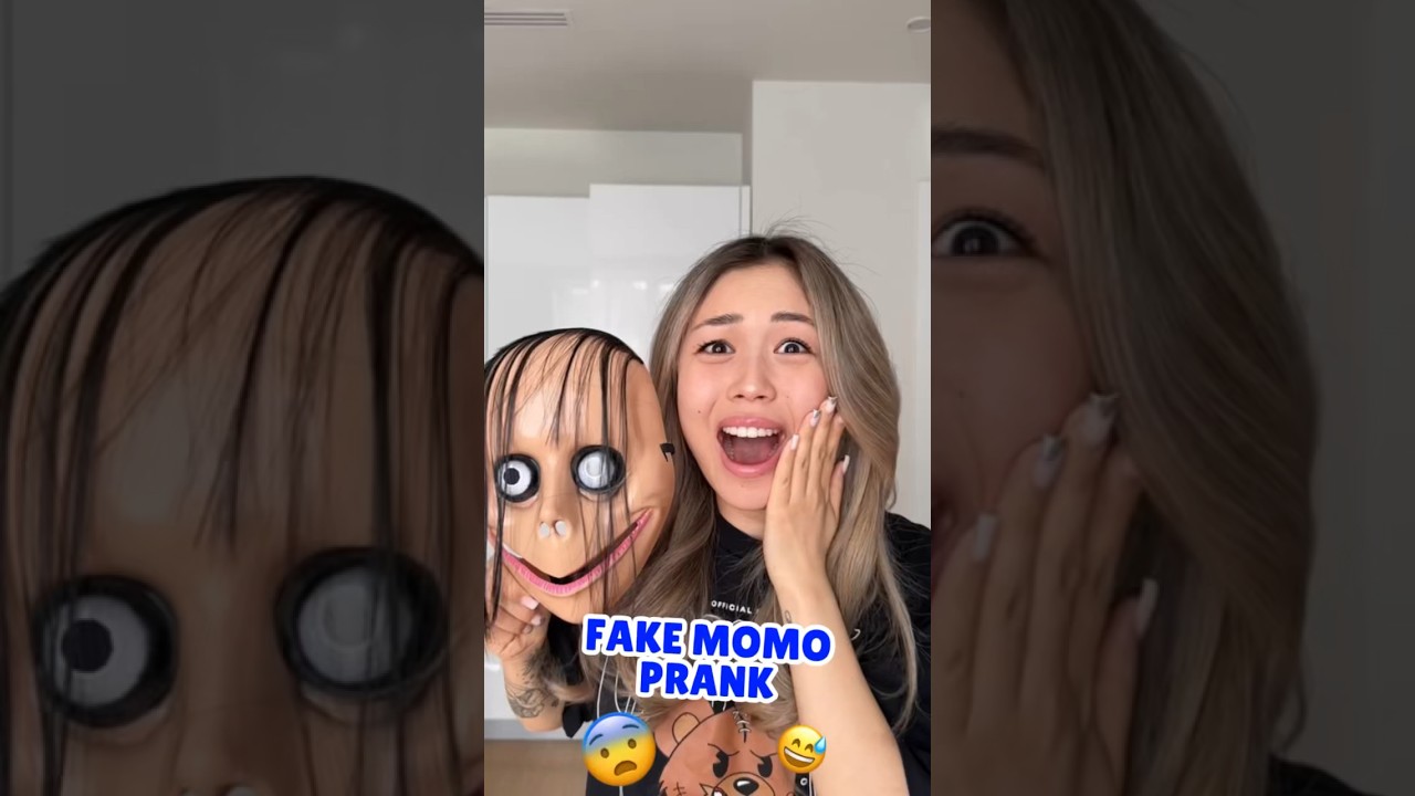 FAKE MOMO PRANK #shorts #iribabyworld #prank