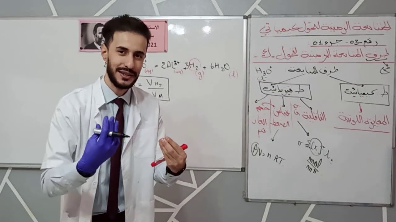 الوحدة 01: جزء (03)رقم-1- شرح مفصل لجدول تقدم التفاعل و المتفاعل المحد