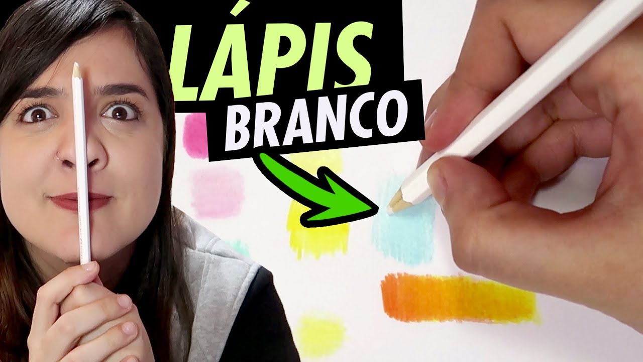 PRA QUE SERVE LÁPIS DE COR BRANCO? | CURSO DE DESENHO