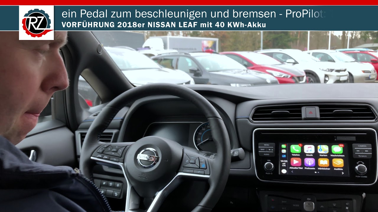 Vorführung 2018er NISSAN LEAF Elektroauto 40 KWh Akku