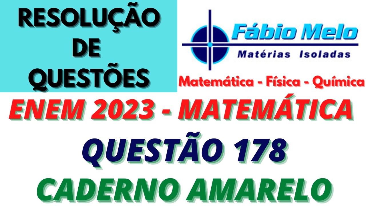 ENEM 2023, QUESTÃO 178, CADERNO AMARELO - A figura representa uma escada com três degraus, ...