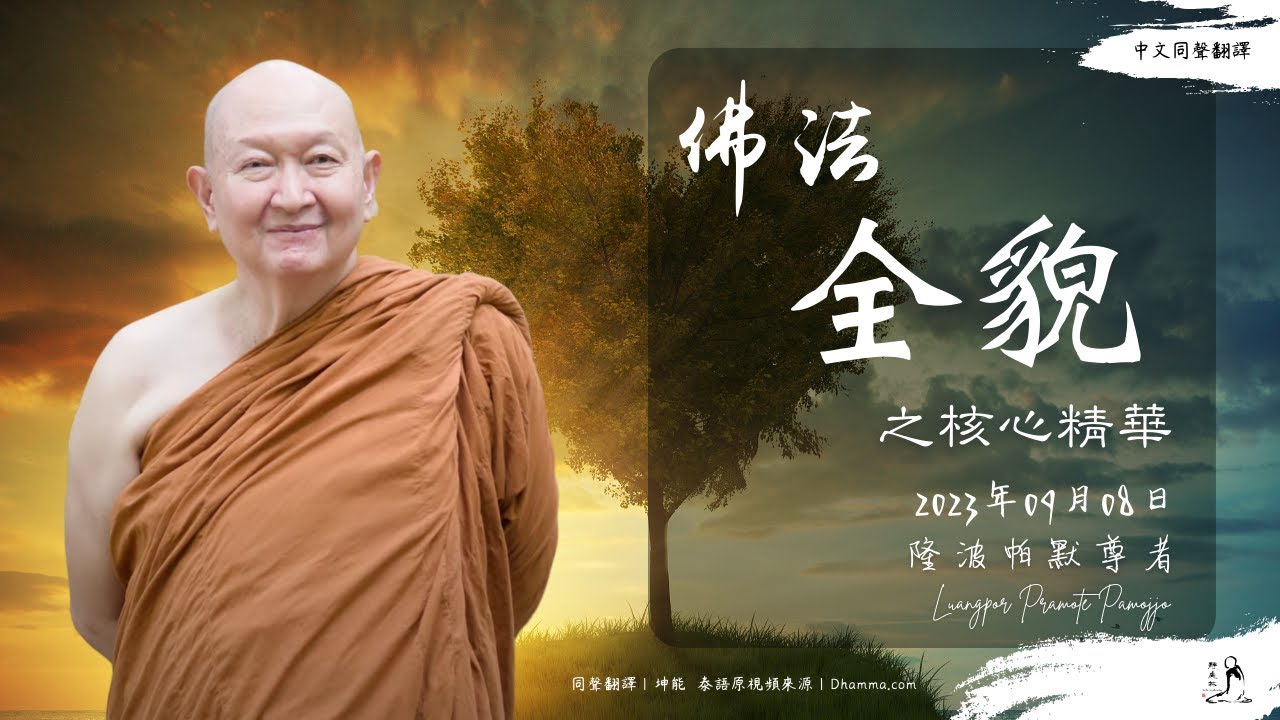 同聲字幕｜佛法全貌之核心精華——隆波帕默尊者｜2023年09月08日