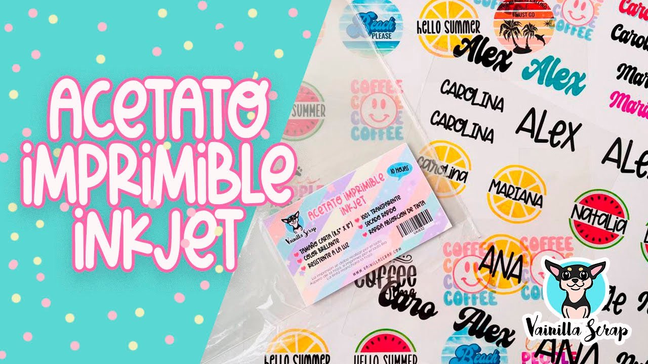 Como imprimir acetato imprimible inkjet en tu impresora