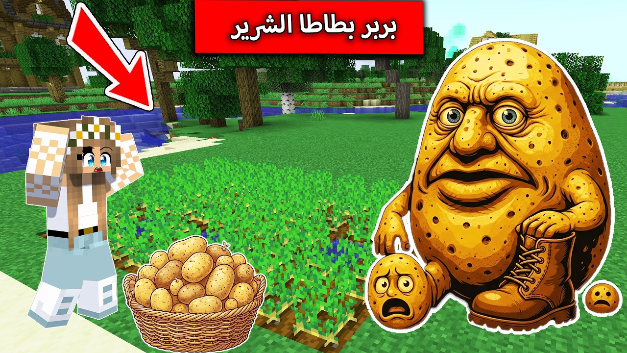 لا تقطع البطاطا ابداً لان بربر بطاطا ينتظرك اهرب بسرعة