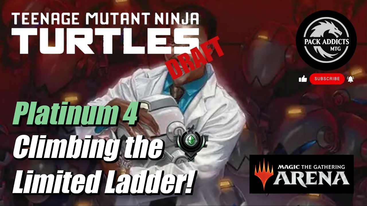 Plat 4 Climbing the Limited Ladder | Teenage Mutant Ninja Turtles|Magic the Gathering Arena Gameplay