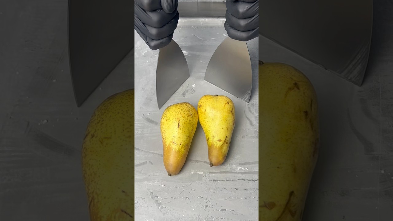 Ice Cream Rolls | Pear &ndash; Light, Juicy & Elegant #asmr #icecream #dessert #cake #food #satisfying