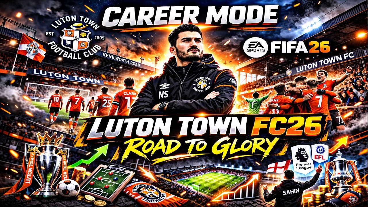 PREMIER LEAGUE DAY 12 MANAGER CARRER MODE  LUTON TOWN FC26 !!