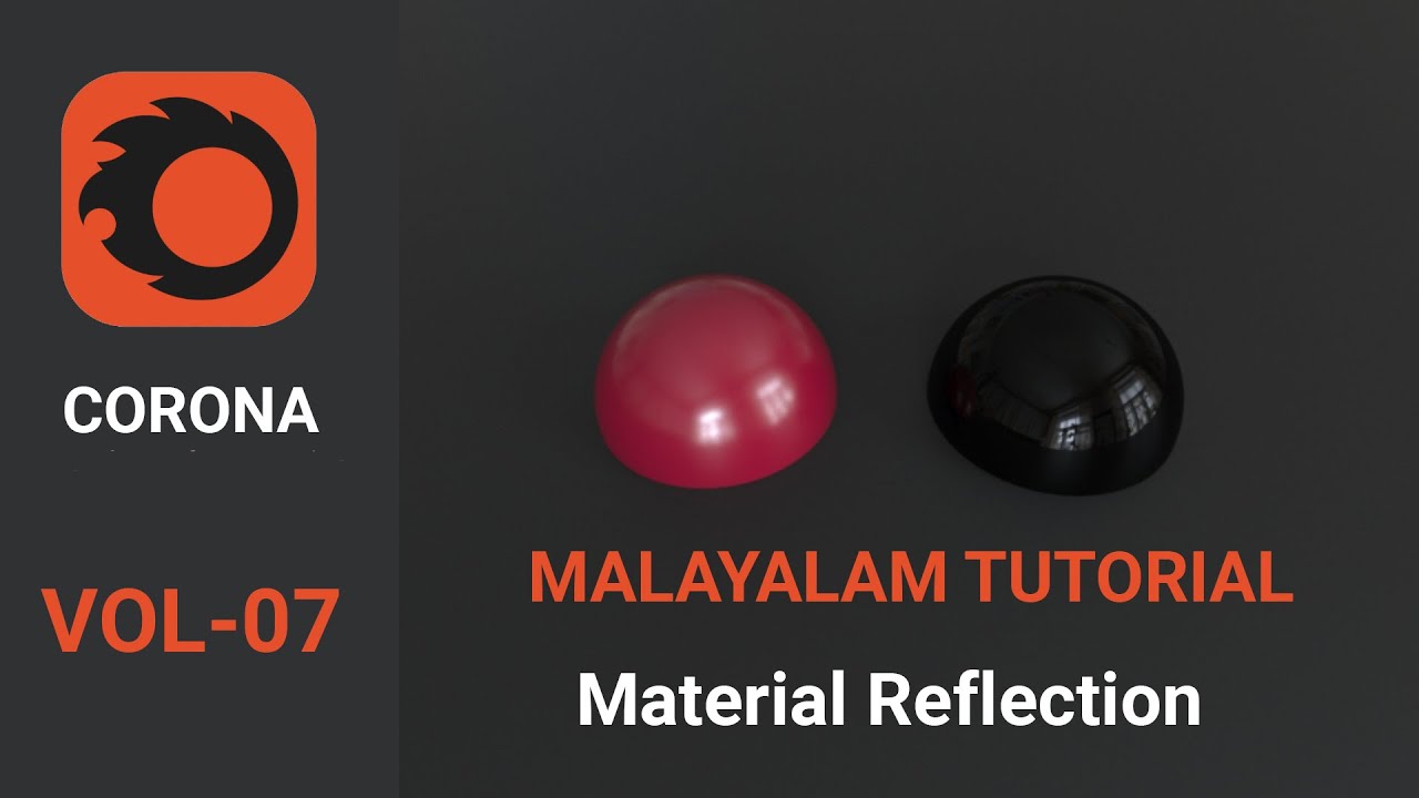 3Ds Max Corona Material Reflection#coronamalayalam#coronamaterialreflection#tutorials#Vol-07