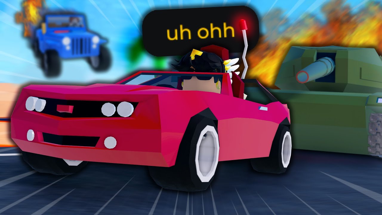 MINI Me vs CRAZY Cops in Jailbreak's SMALLEST Car!