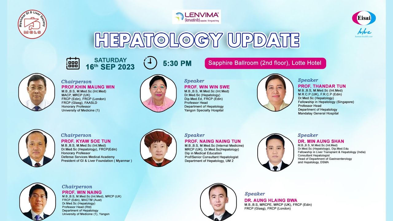 Hepatology Update- Prof Khin Maung Win & MGLS