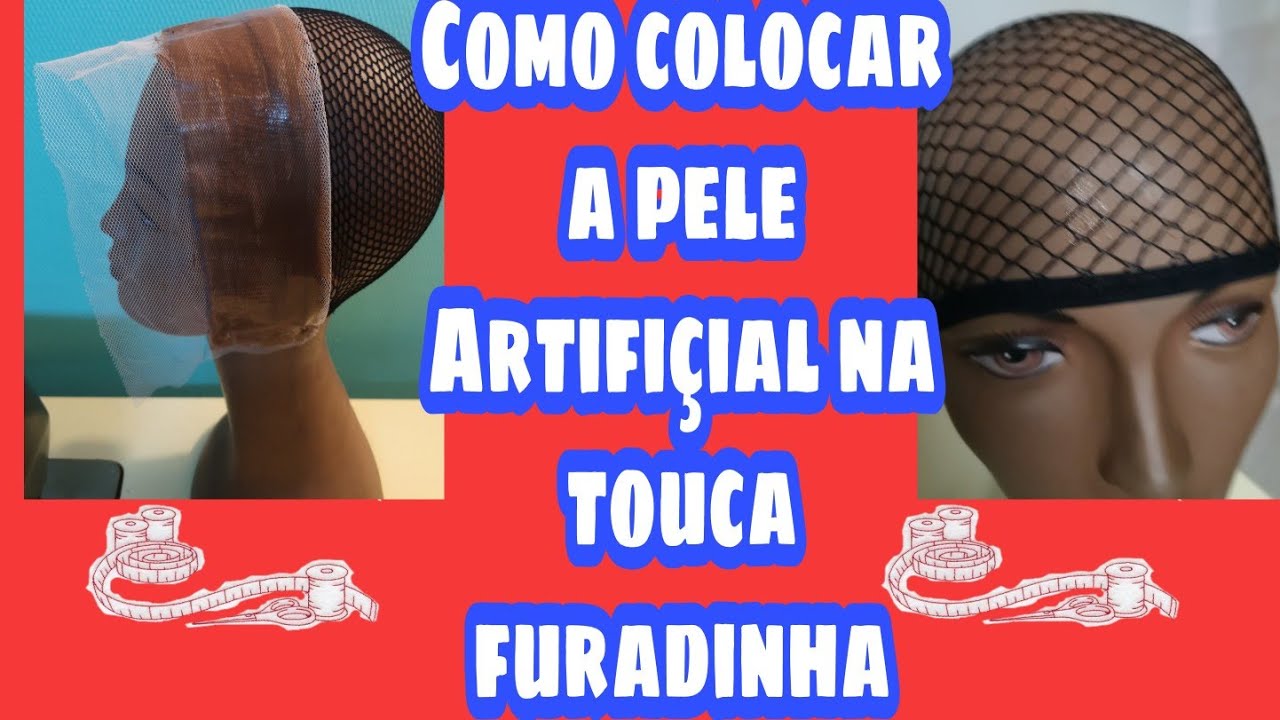 como fazer a transformação da touca furadinha em lace front, passo a passo❤️