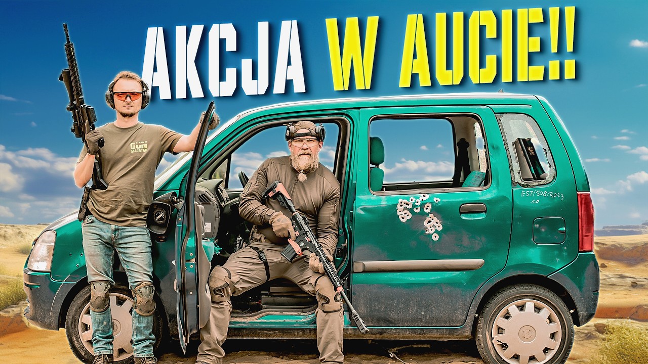 STRZELAMY Z AR15 W I PRZY SAMOCHODZIE   TRENING Z  LASKIEM@tomaszlaskowski3877