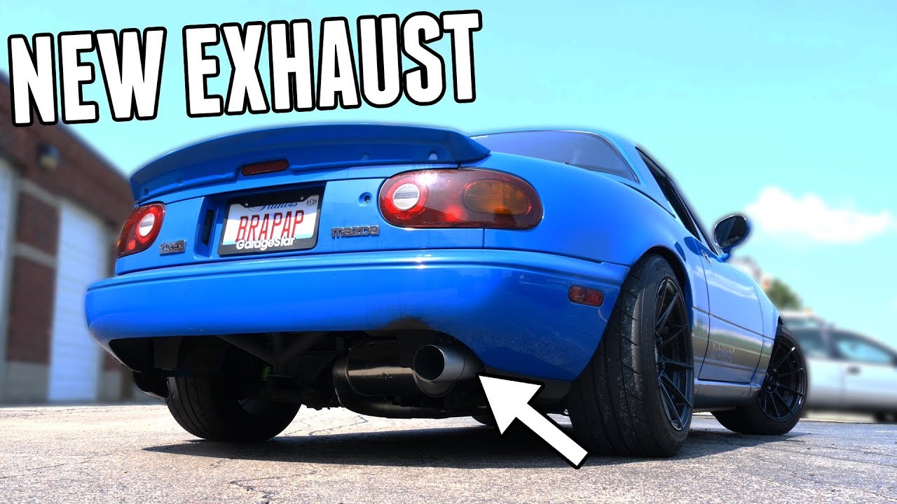 Turbo Miata Gets a NEW CUSTOM EXHAUST (and a diff that doesn't leak...)