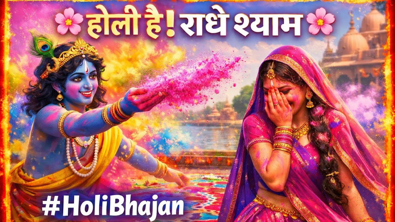 🦚 राधा कृष्ण होली भजन | ब्रज की रंगीली होली | Radha Krishna Holi Bhajan |Radha Krishna | Holi Song 🫟