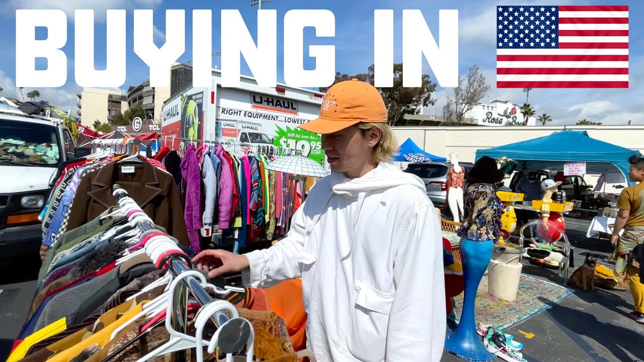 【アメリカ買付③-6】古着バイヤーの居ない昼過ぎのフリマをゆったり楽しんだら…