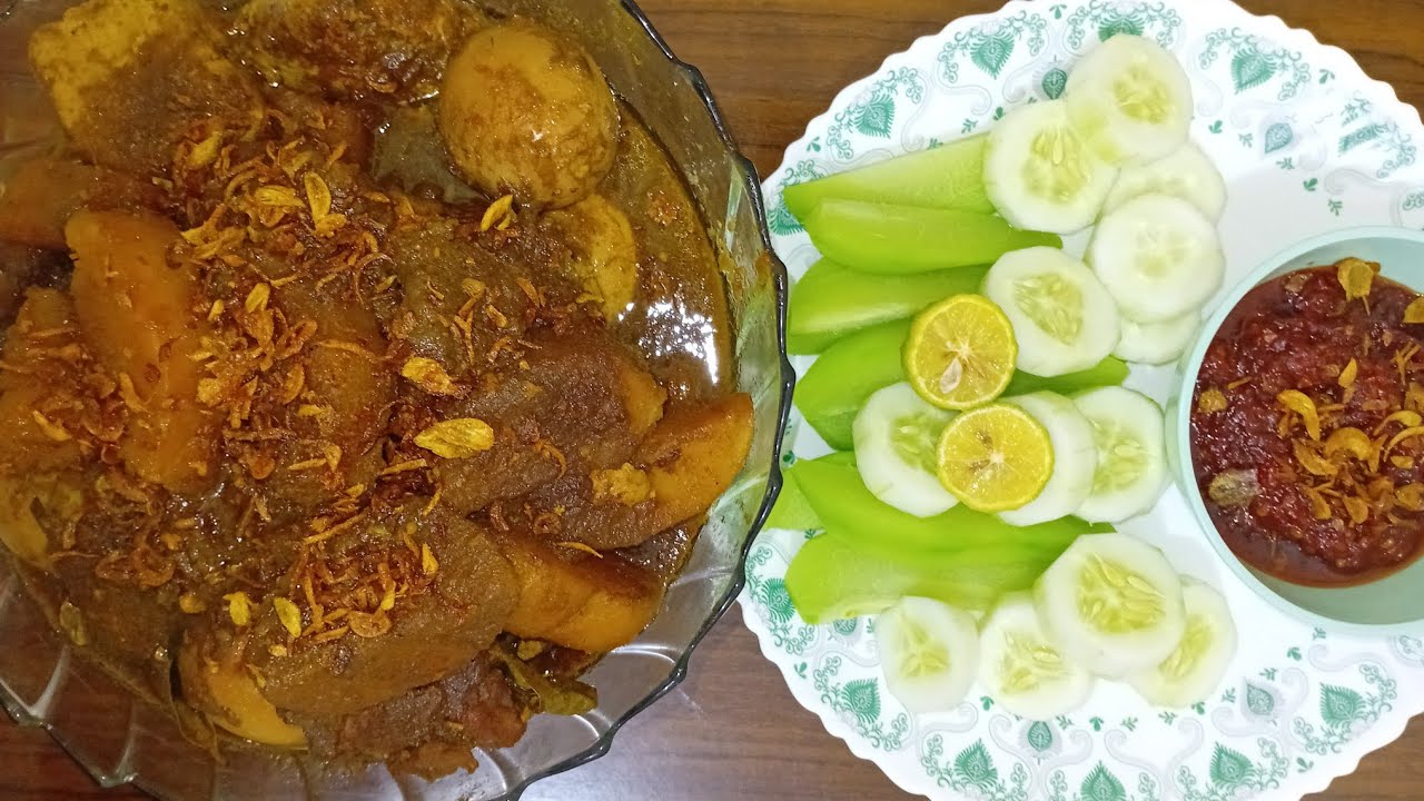 Terlaris Yang Khas Lebaran Semur Tanpa Santan Saus Teriyaki  Gurih Banget+Sambel Terasi Lalapan Top!