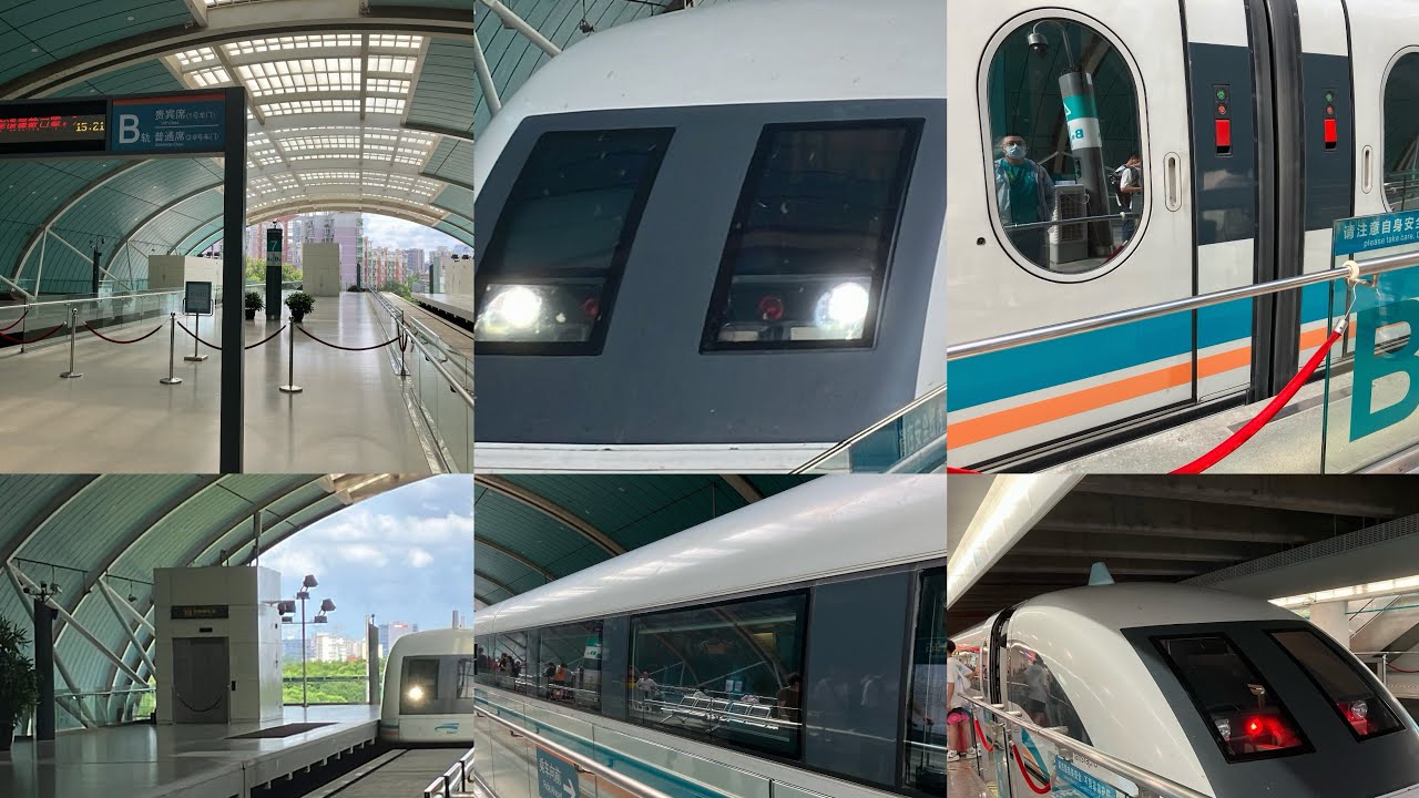 (High speed) Shanghai maglev train full journey from Longyang Road to Pudong international airport