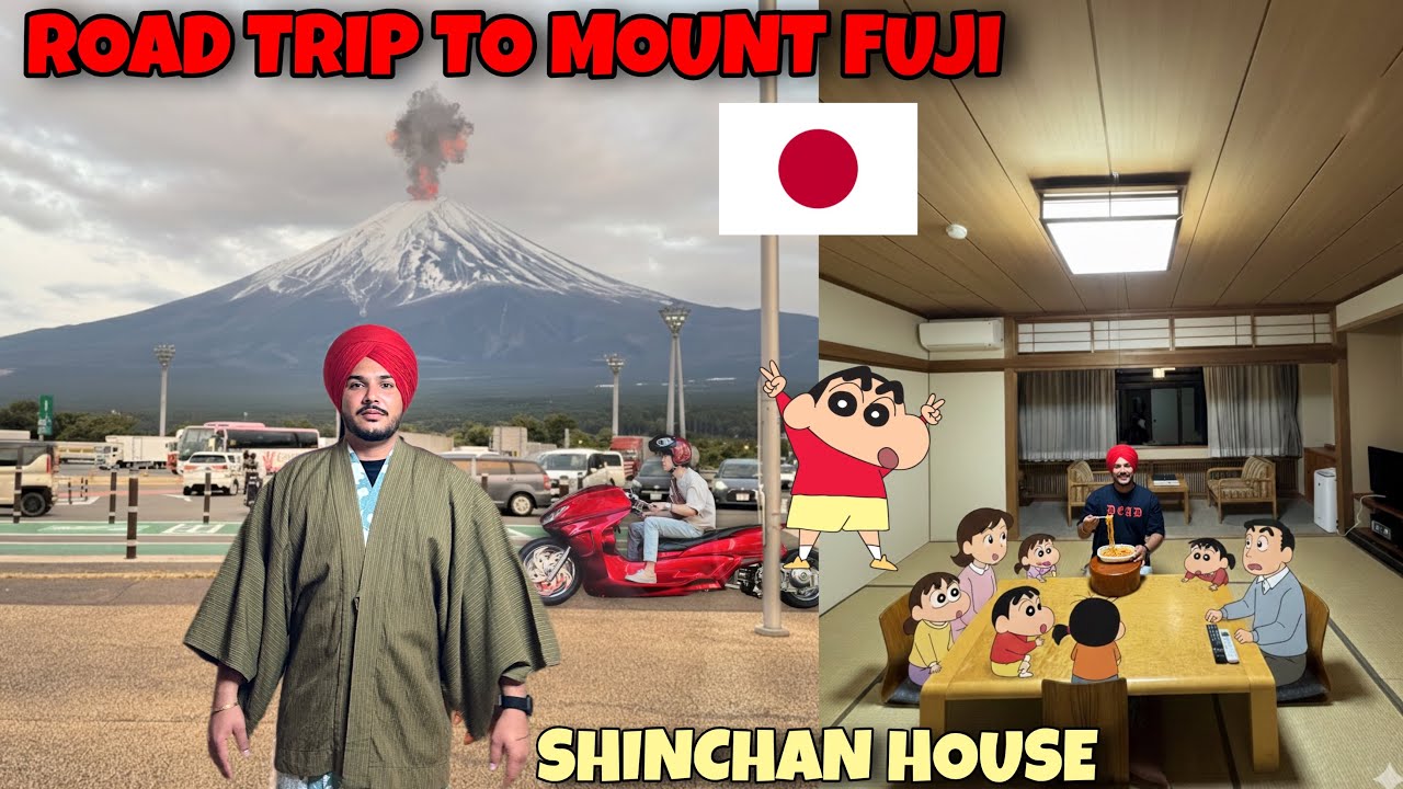 DREAM Road Trip TOKYO To MOUNT FUJI 🗻🇯🇵  SHINCHAN HOUSE | STAYED IN JAPANESE HOUSE