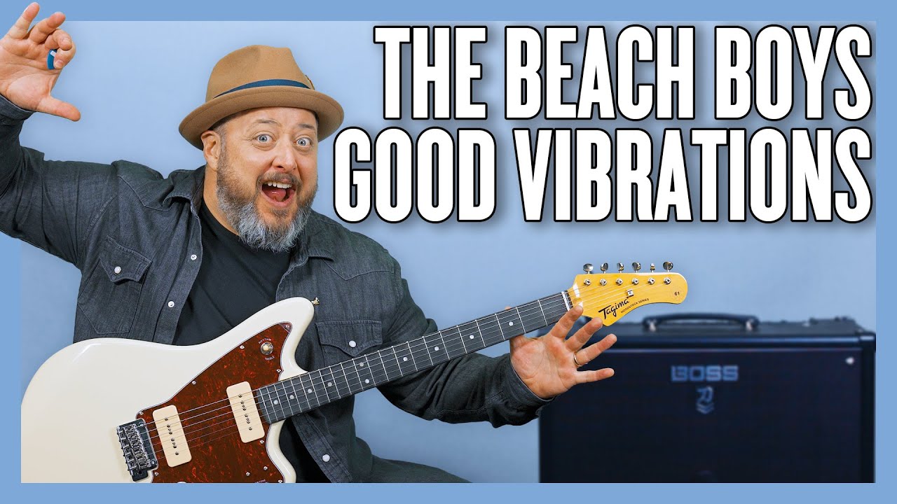 Урок игры на гитаре Beach Boys Good Vibrations + обучающее видео