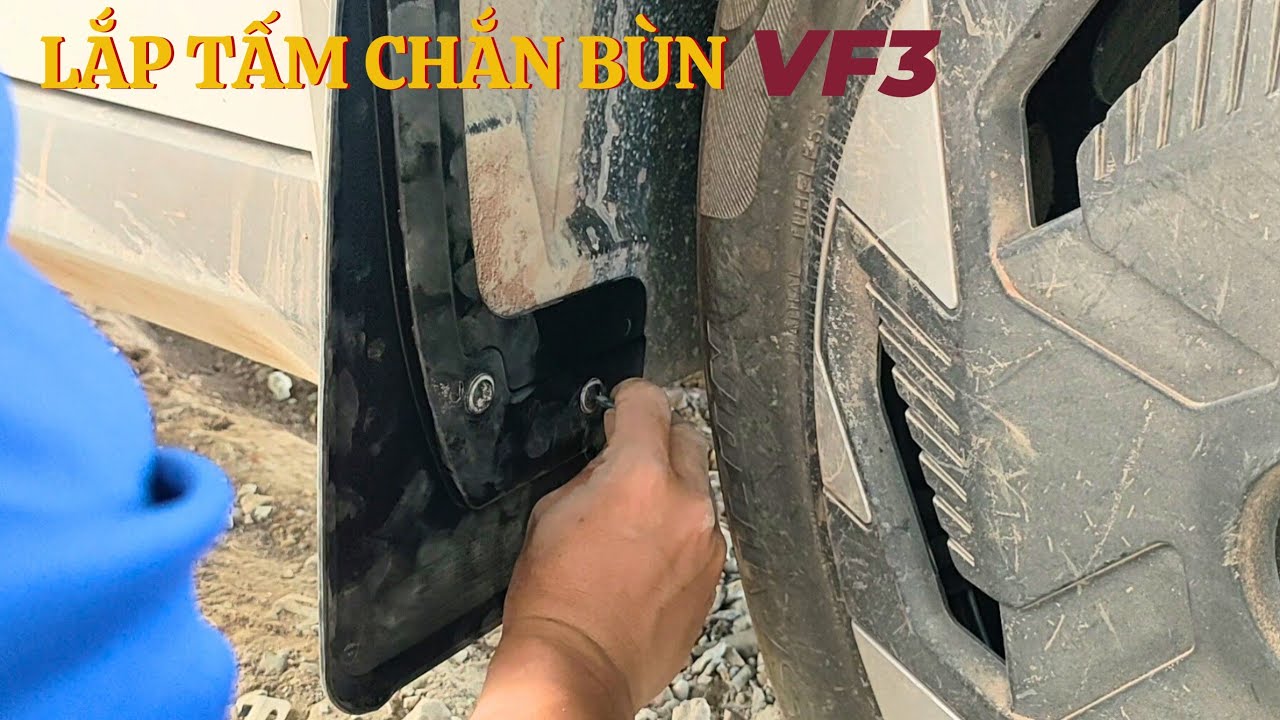 Cách Lắp Tấm Chắn Bùn VF3 Nhanh Và Đơn Giản Nhất. Tấm Chắn Bùn VF3 Bền Chắc Chắn