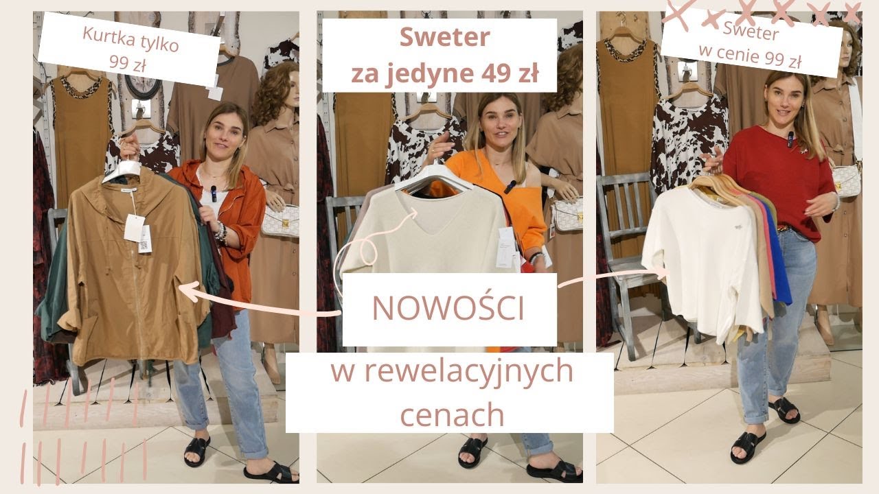 Nowości w butiku w rewelacyjnej cenie - kurtki, swetry, sukienki i bluzki!