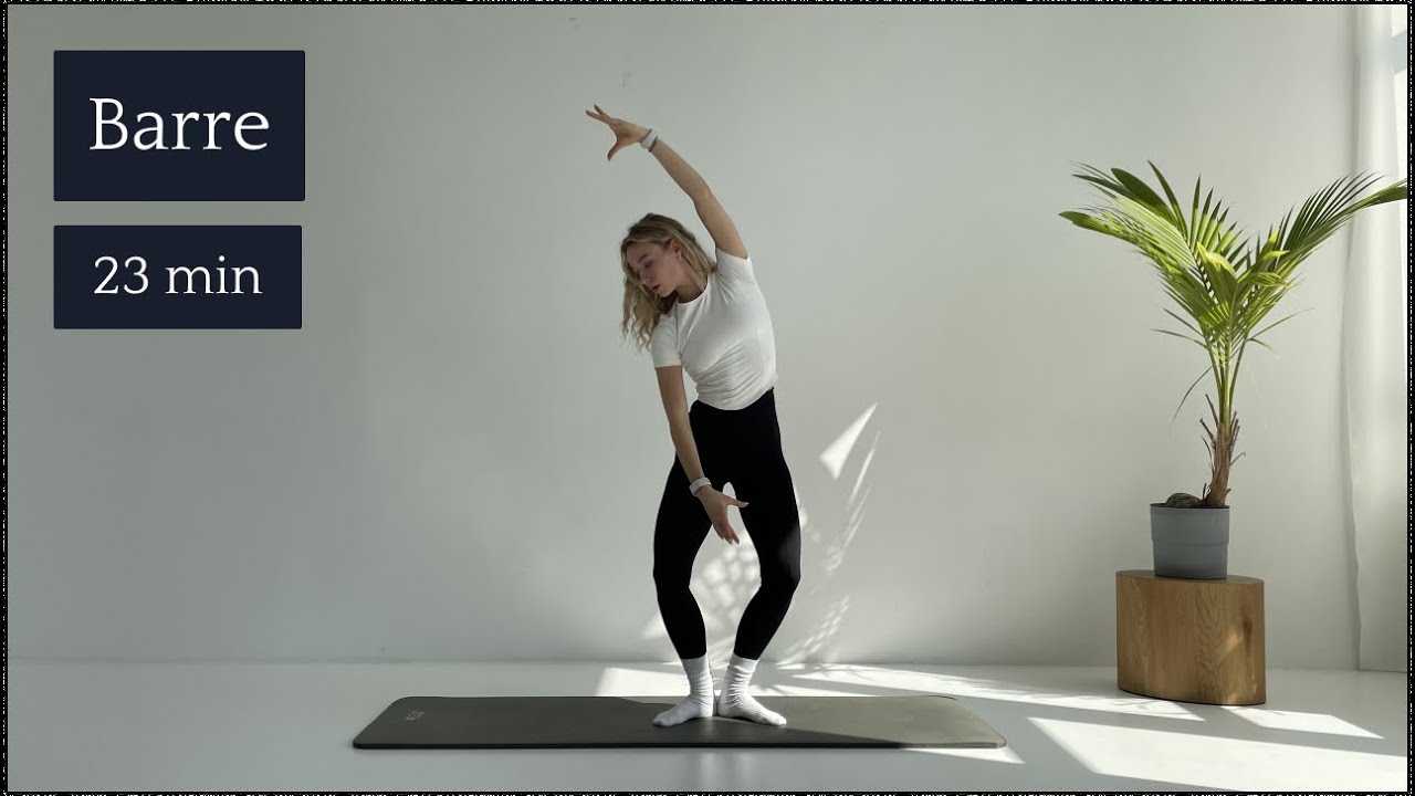 FULL BODY BARRE 23 MIN | With chair | Tone muscles
