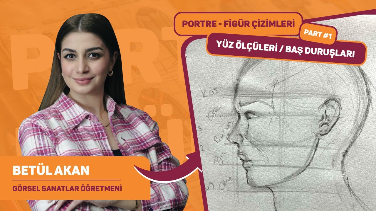 Portre ve Figür Çizim Teknikleri - Portre Çizim Ölçüleri ve Baş Duruşları