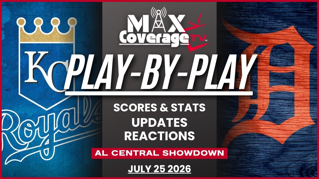 🔴LIVE - Kansas City Royals vs Detroit Tigers - Play-By-Play & Reactions (7/25/26)