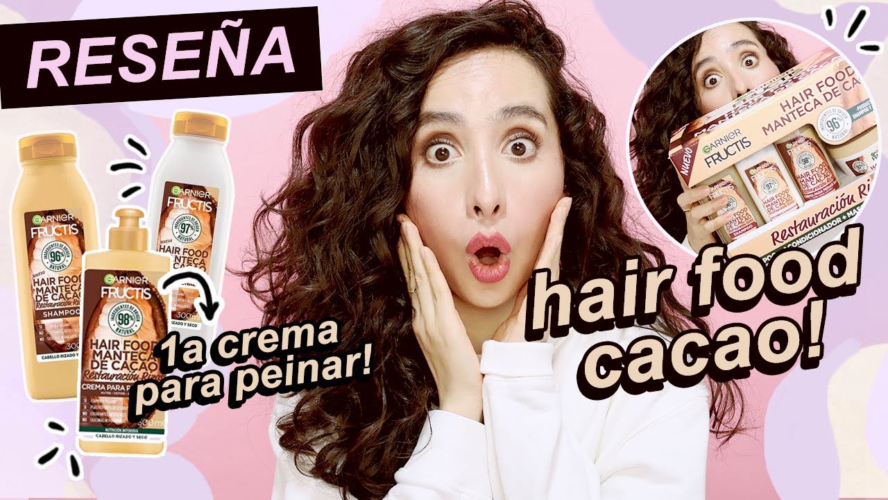 RESEÑA GARNIER HAIR FOOD CACAO PARA CABELLO RIZADO! 🍫