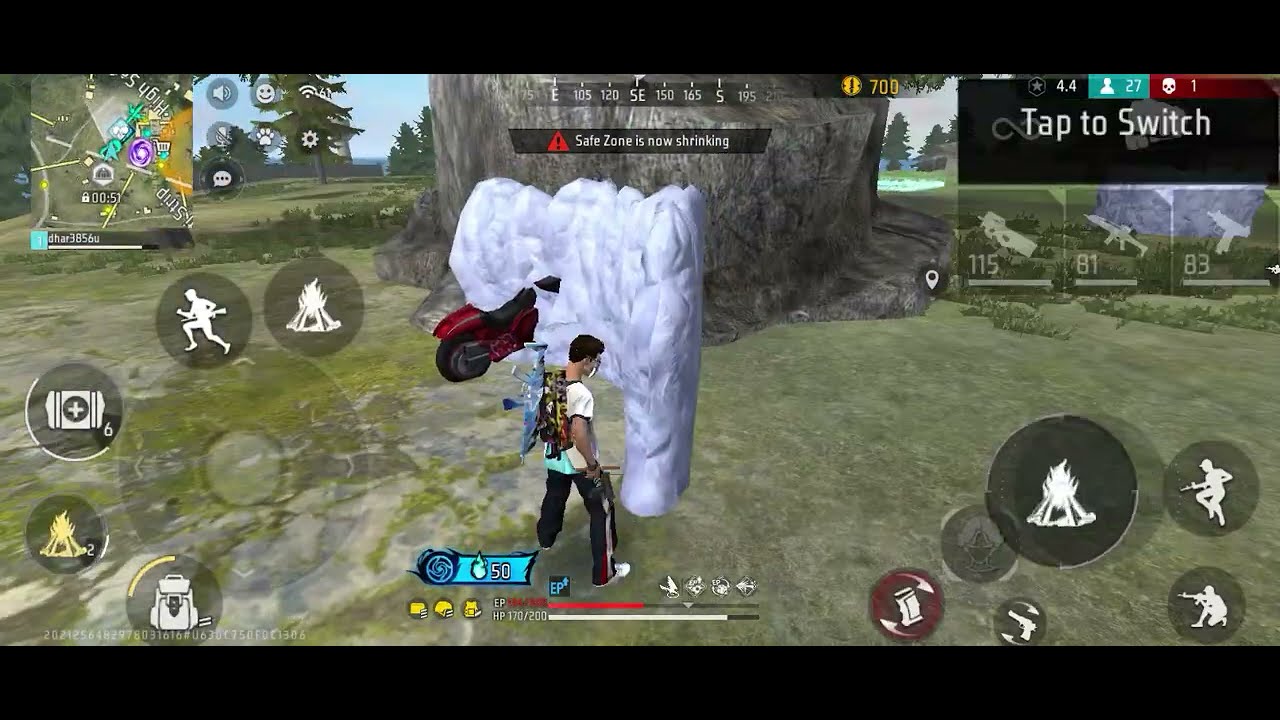 Free firesolo v/s squid op gameplay #freefire #viral #voice