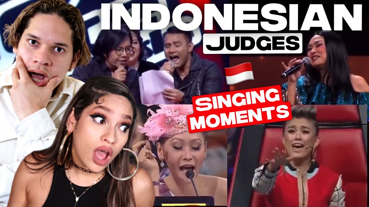 Indonesian Singing JUDGES are AMAZING! Musicians react to Indonesian Best Judges SINGING moments