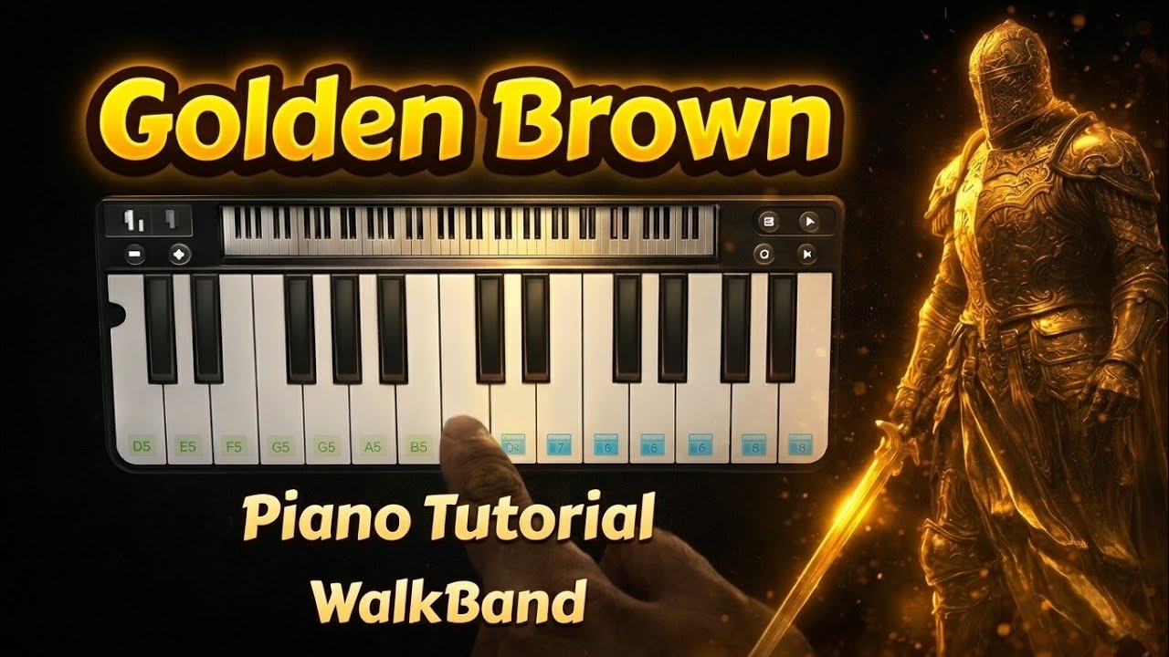 The Stranglers - Golden Brown (Piano Tutorial) | WalkBand